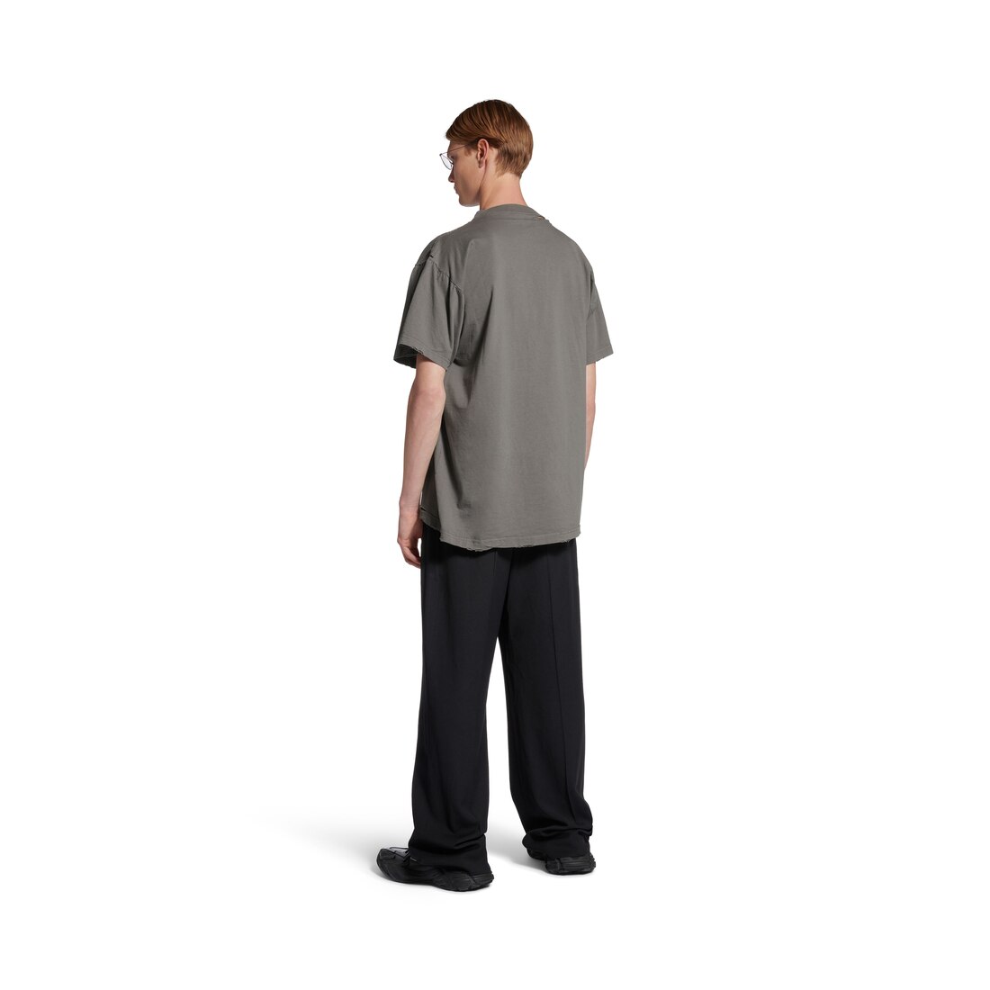 【国内送関税込】BALENCIAGA☆Human Being Tシャツ Men's Human Being Shifted T-shirt in Dark Grey | Balenciaga US