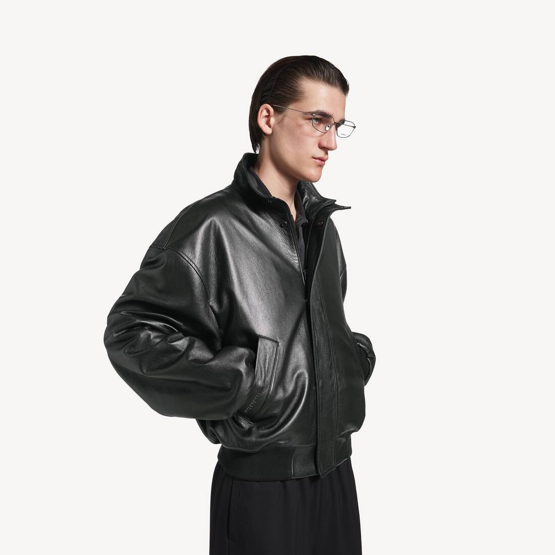 Blouson夹克 为 男士 在 黑 | Balenciaga 津巴布韦 ZH - Image 5