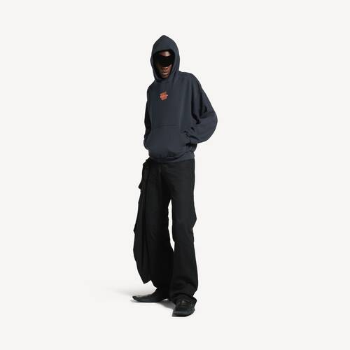 hoodie taped balenciaga back fit medium