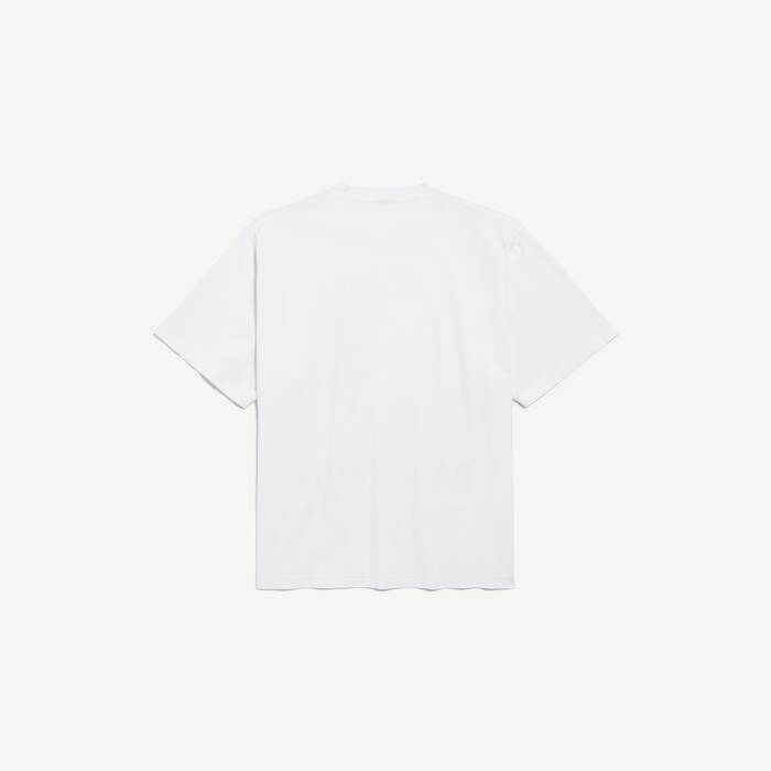 The Window T-shirt Mittlere Passform f&uuml;r Herren in Wei&szlig; - Herren | Balenciaga Deutschland DE - Image 2