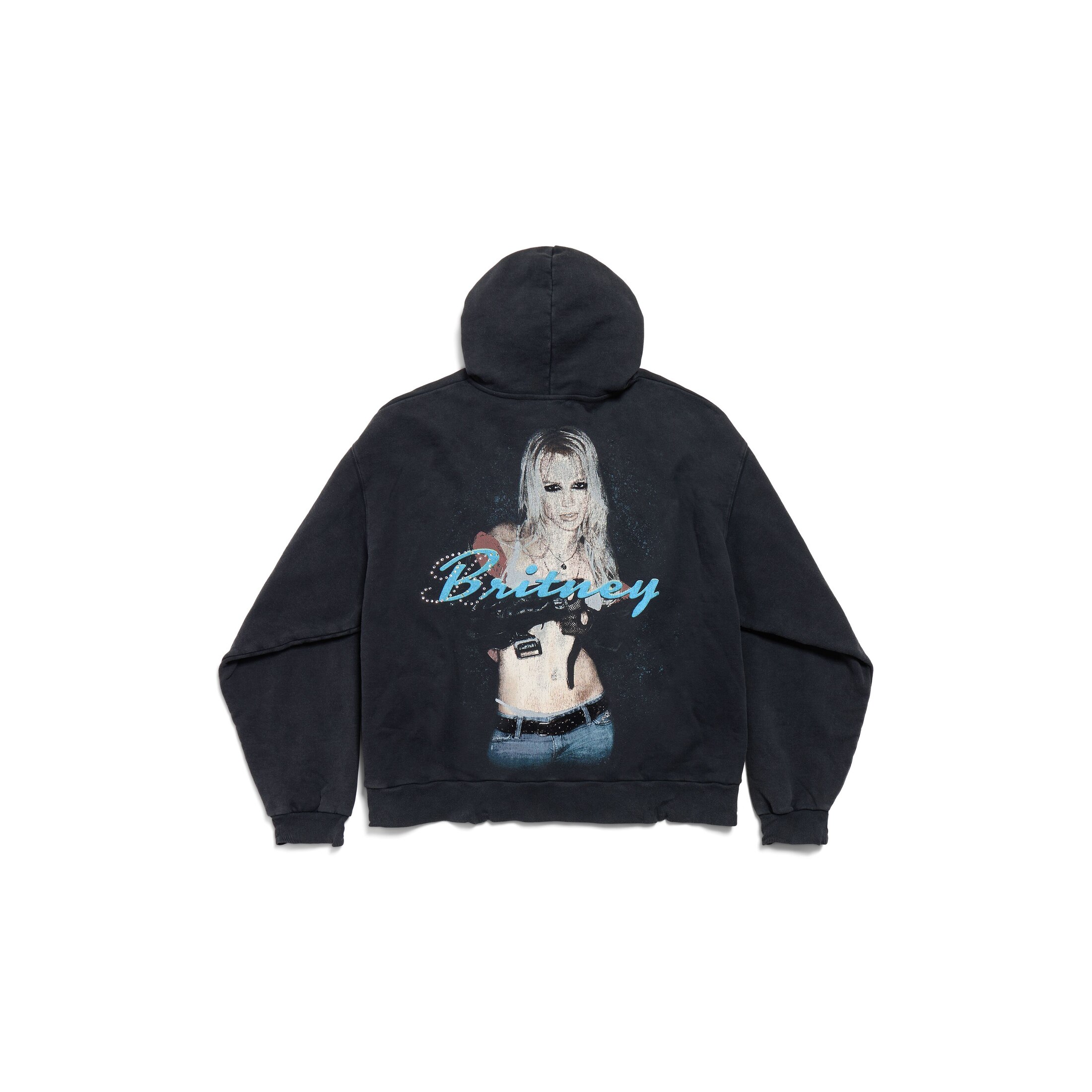 balenciaga music | britney spears series oversized zip-up hoodie