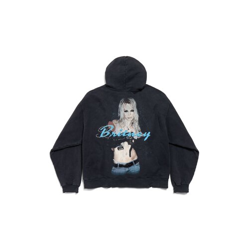 hoodie con cremallera balenciaga music | britney spears series oversized