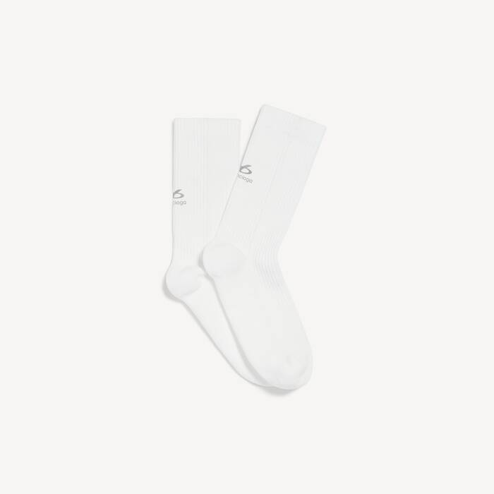 Calcetines T&eacute;cnicos Techwear para Mujer en Blanco Roto - Mujer | Balenciaga Espa&ntilde;a ES - Image 2