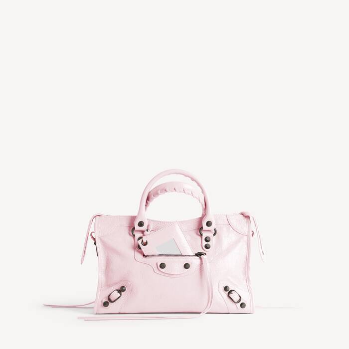 Sac Le City Petit Mod&egrave;le pour Femme en Rose P&eacute;tale - Femme | Balenciaga Belgique FR - Image 1