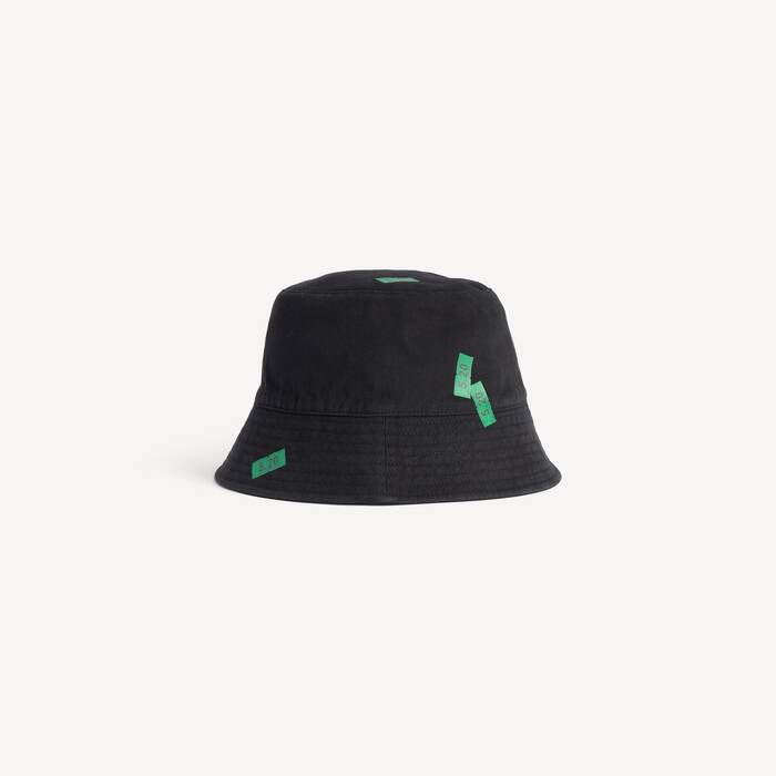 520 Stickers Bucket Hat f&uuml;r Damen in Schwarz - Damen | Balenciaga Deutschland DE - Image 1