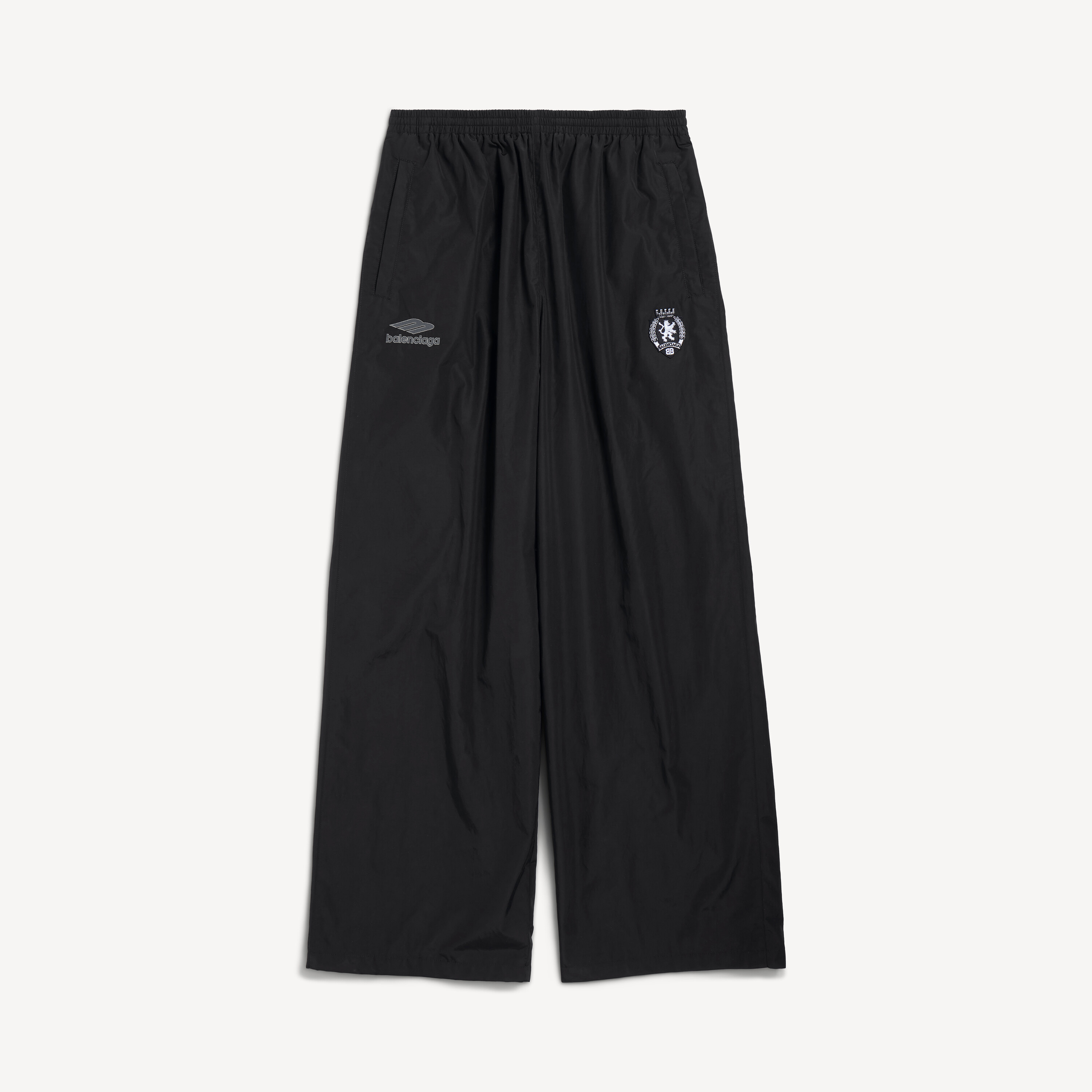 Men's 3b Football Tracksuit Pants in Black | Balenciaga US