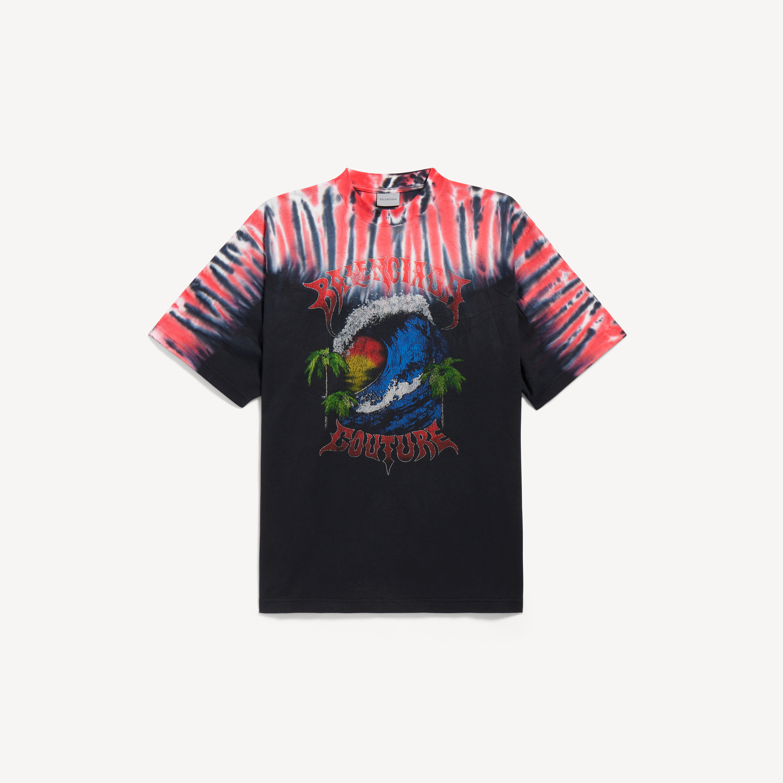 Balenciaga t-shirt extreme tie dye fit medium