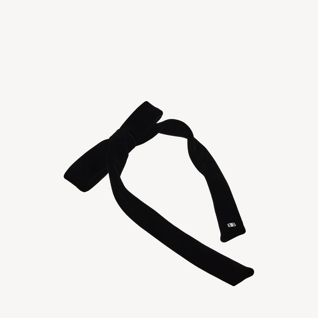 N&oelig;ud Fin Pour Cheveux Holli pour Femme en Noir/argent&eacute; Brillant | Balenciaga Monaco FR - Image 3