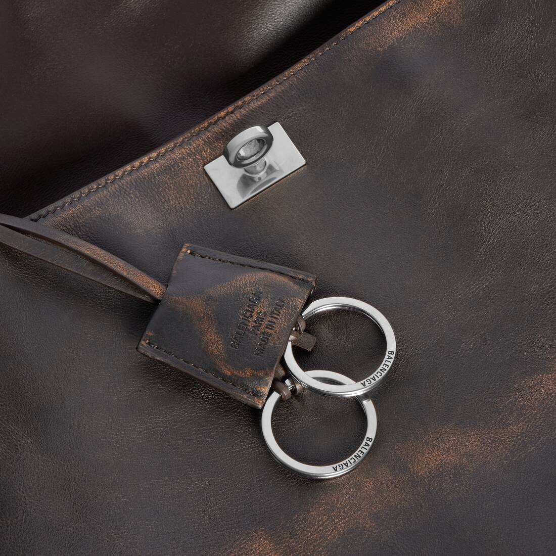 Men's Rodeo Handbag Large in Brown | Balenciaga Canada EN - Image 6