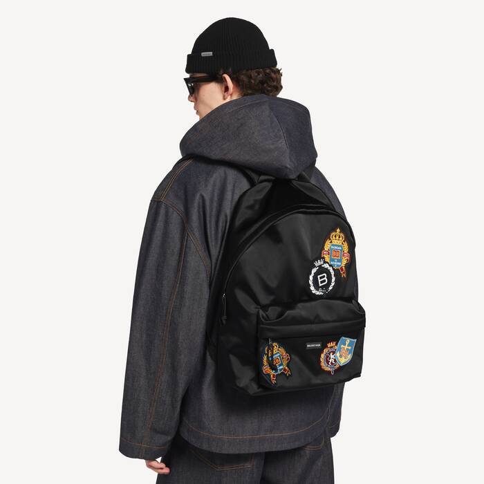 Men's Explorer Backpack in Black/multicolor - Men | Balenciaga United States EN - Image 2