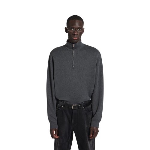 pullover mit kurzem reißverschluss