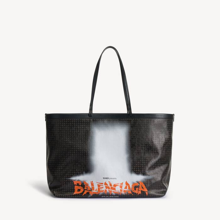 Select Tragetasche Gro&szlig; f&uuml;r Damen in Schwarz/orange - Damen | Balenciaga Deutschland DE - Image 1