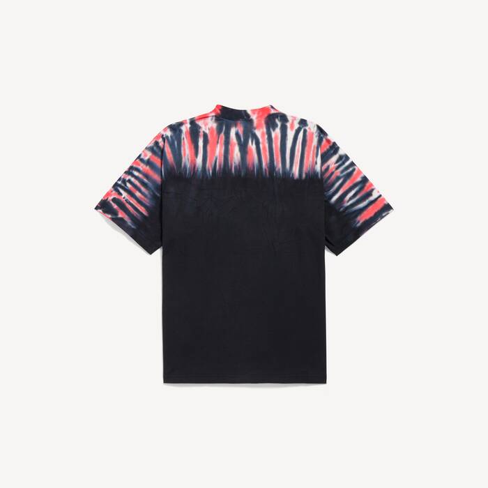 Men's Extreme Tie Dye Medium Fit T-shirt in Black - Men | Balenciaga Canada EN - Image 2