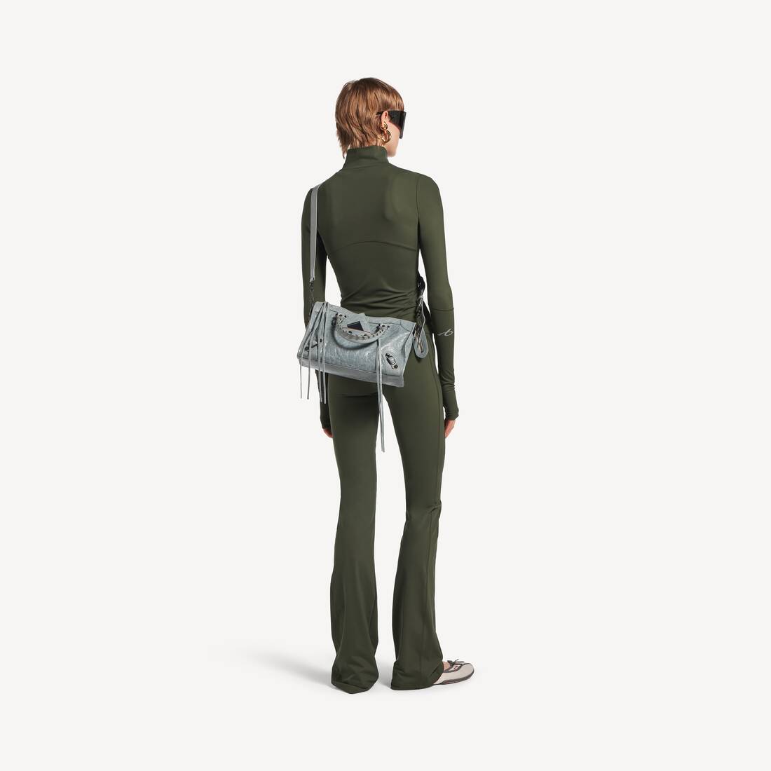 Women's Le City Bag Small in Blue Grey | Balenciaga Australia EN - Image 9