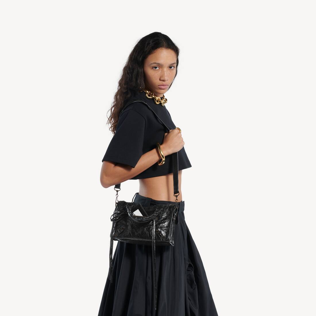 Women's Le City Bag Mini in Black | Balenciaga Ireland EN - Image 8