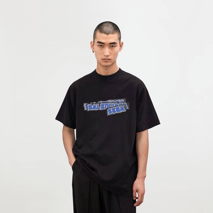 ブラック の メンズ Balenciaga | Sega オーバーサイズ Tシャツ - メンズ | Balenciaga 日本 JA - Image 1