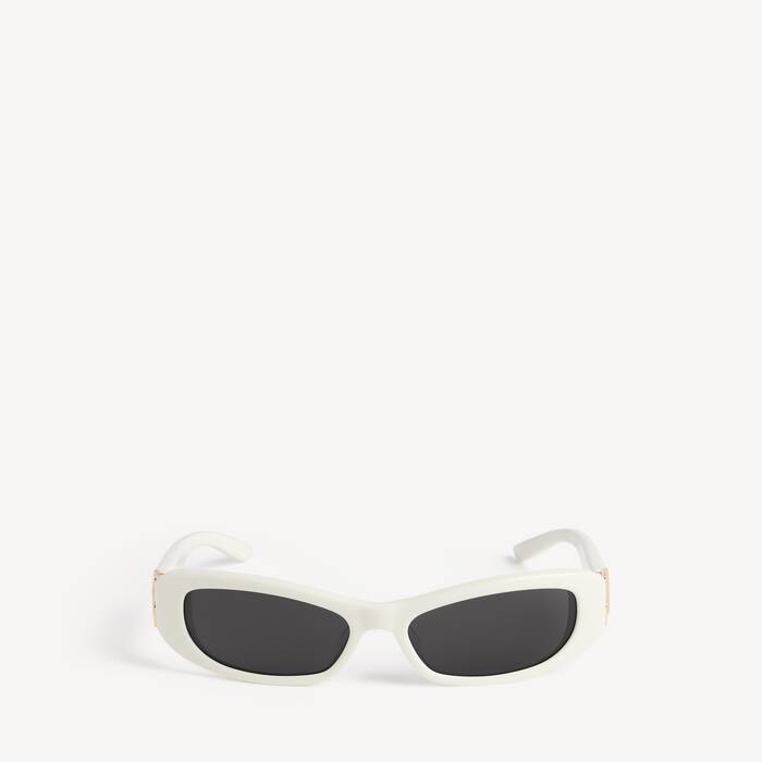 Women's Cosmo Rectangle Sunglasses in Off White - Women | Balenciaga United States EN - Image 1