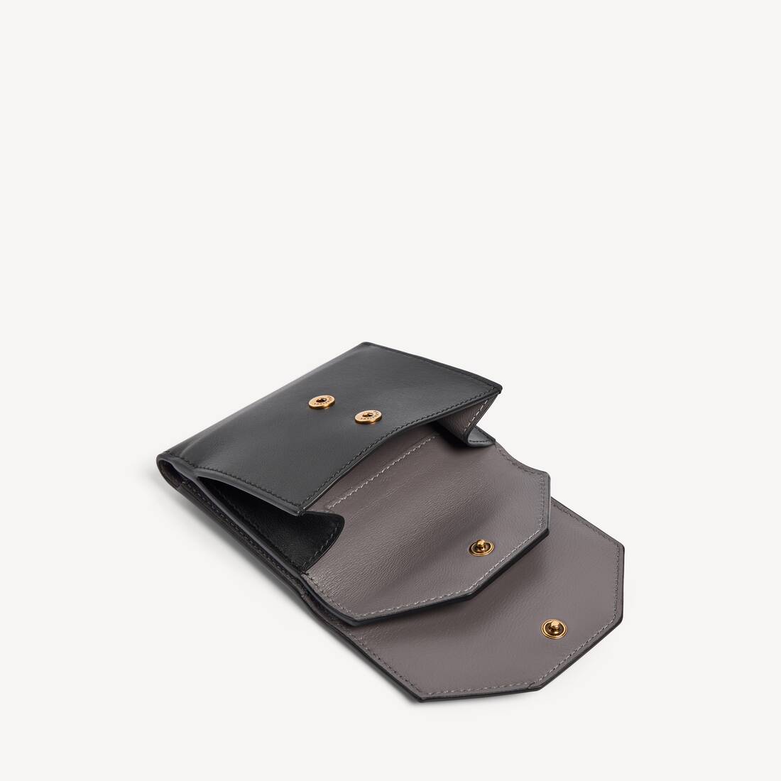 Women's Envelope Bifold Wallet With Flap in Black | Balenciaga United States EN - Image 3