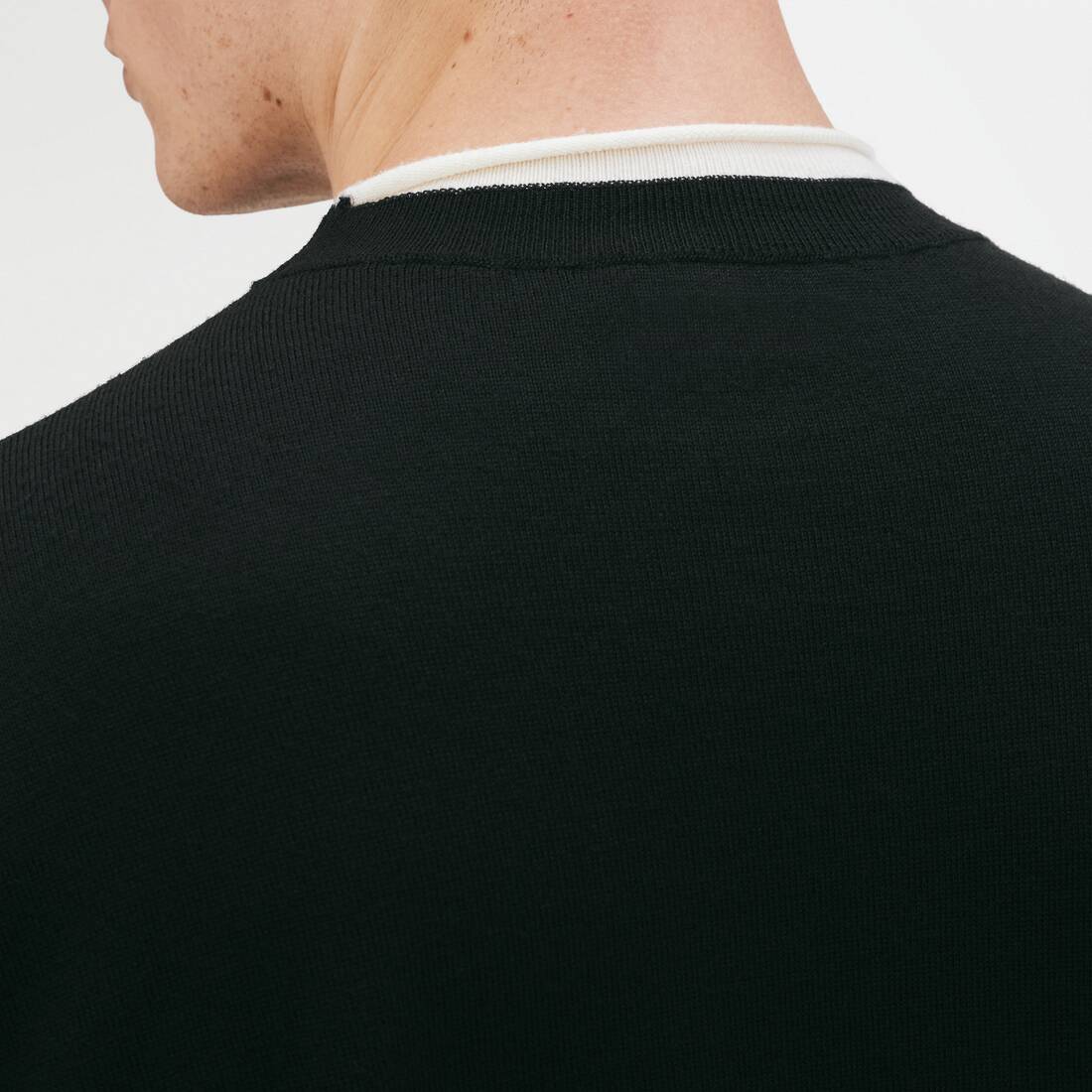 Men's Crewneck in Black/yellow | Balenciaga Estonia EN - Image 6