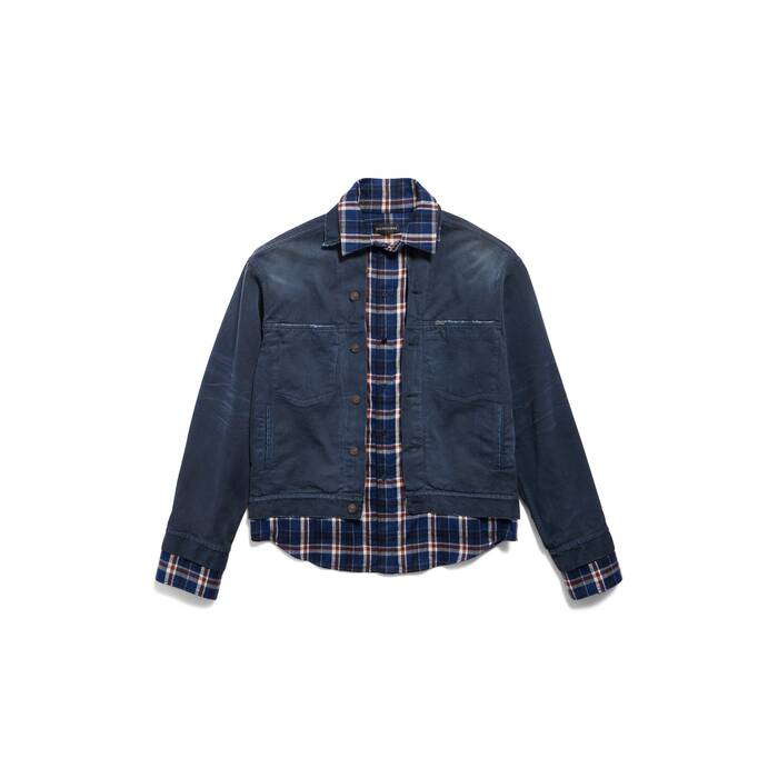 patched shirt jacket