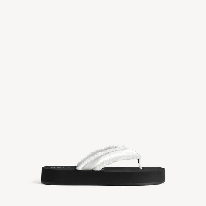 Women's Jet Lag Thong in Off White - Women | Balenciaga United Kingdom EN - Image 1