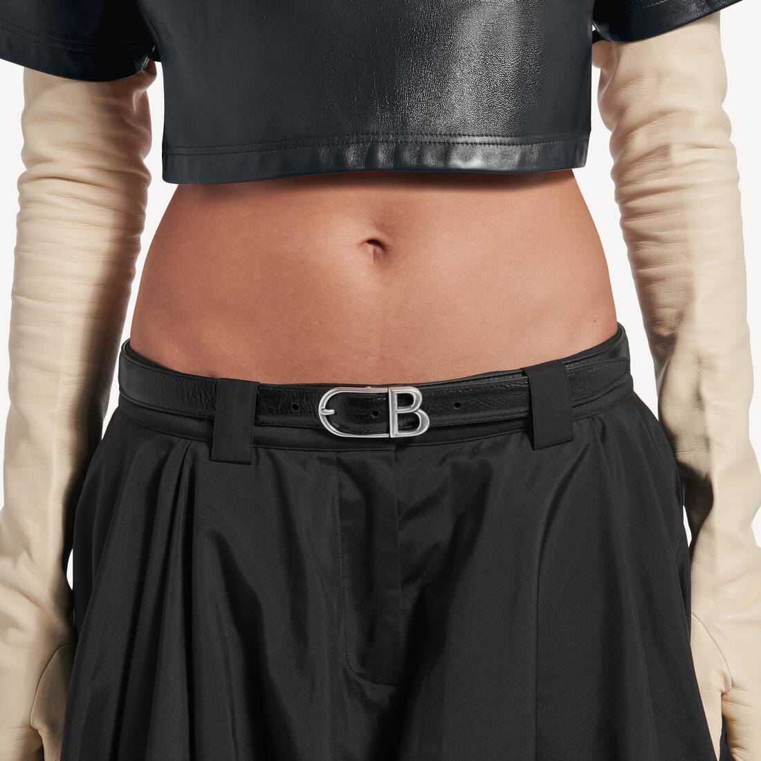 Women's Classic B Belt  in Black | Balenciaga Norway EN - Image 4