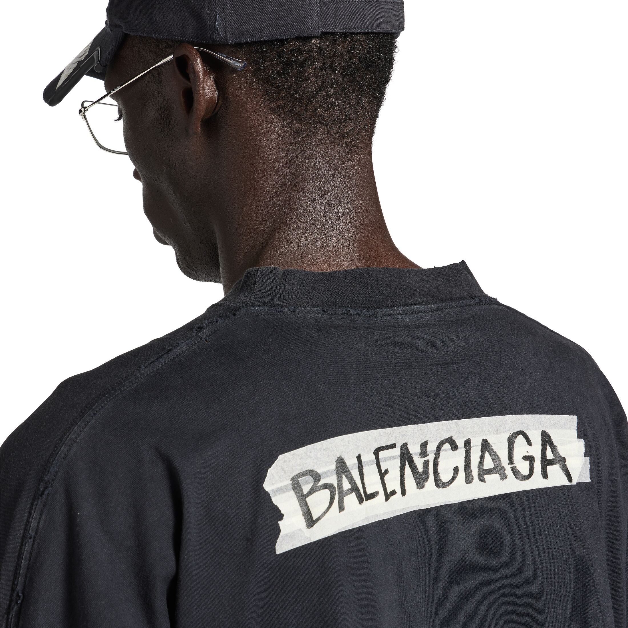 masking tape long sleeve t-shirt large fit