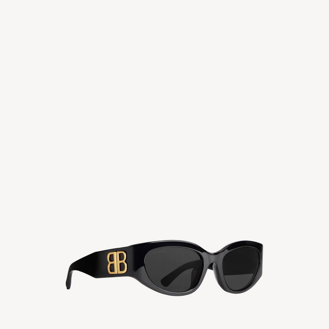 Lunettes De Soleil Bossy Round Af  pour Femme en Noir | Balenciaga France FR - Image 4