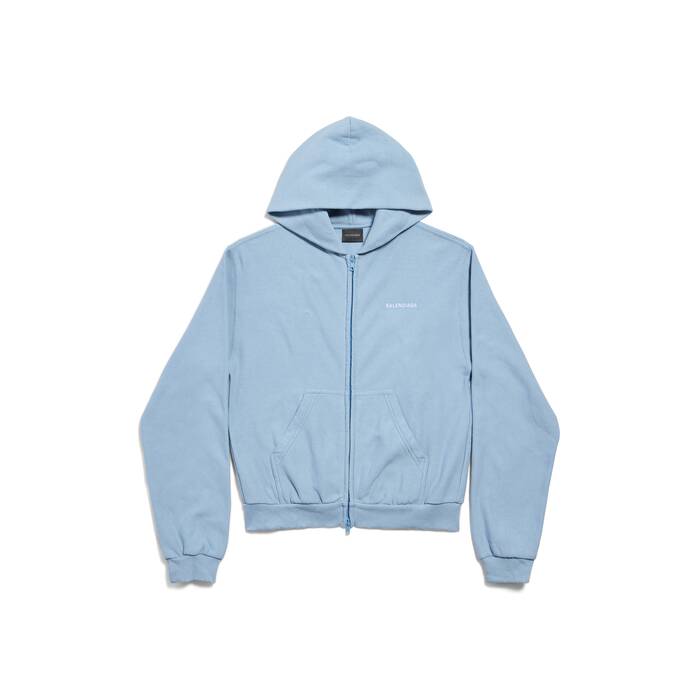 balenciaga back zip-up hoodie regular fit
