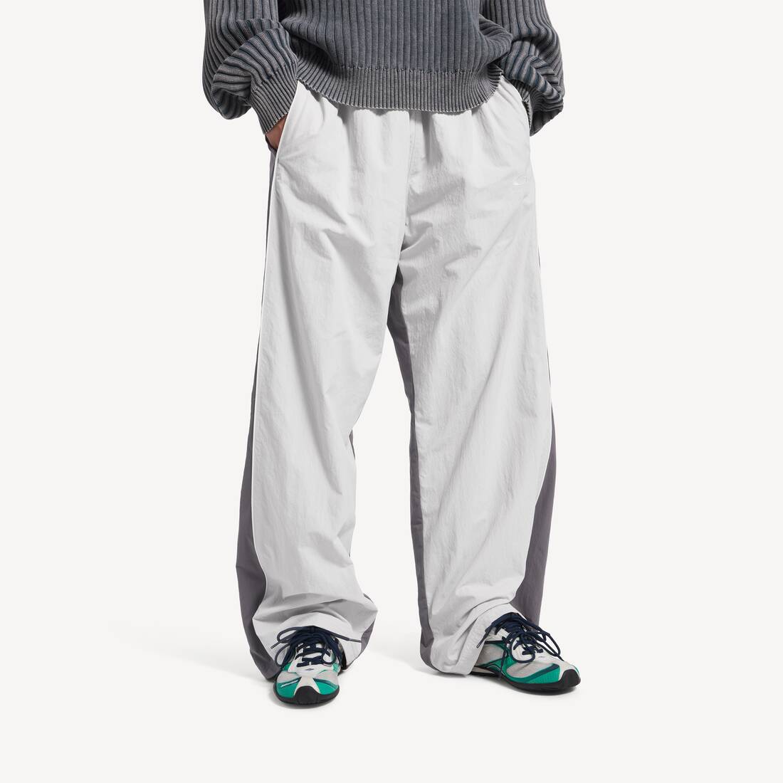 Sneaker Radar Gradient Lines pour Homme en Gris Clair/vert/noir | Balenciaga France FR - Image 7