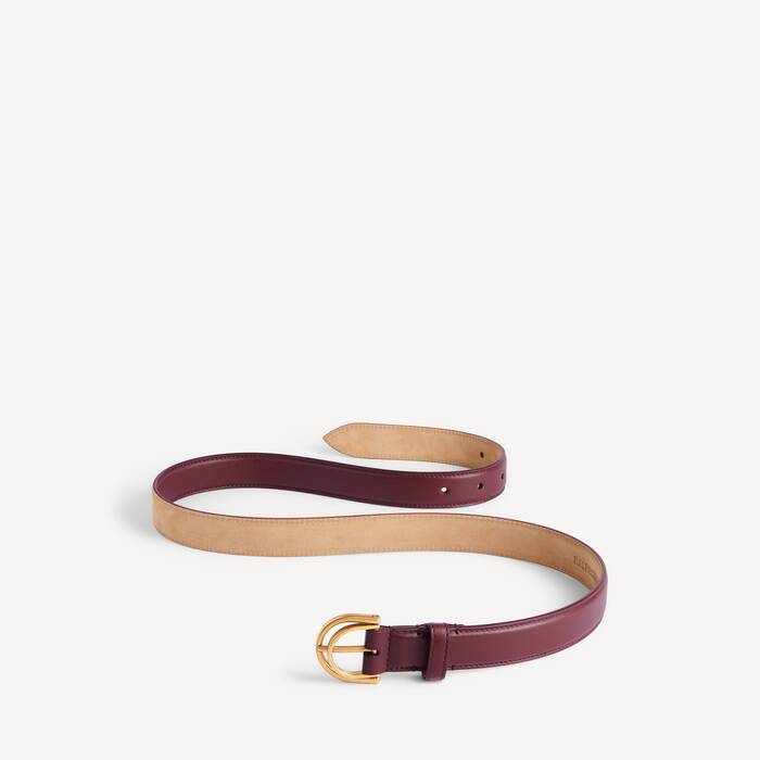 Women's Rodeo Belt  in Dark Burgundy - Women | Balenciaga Canada EN - Image 2