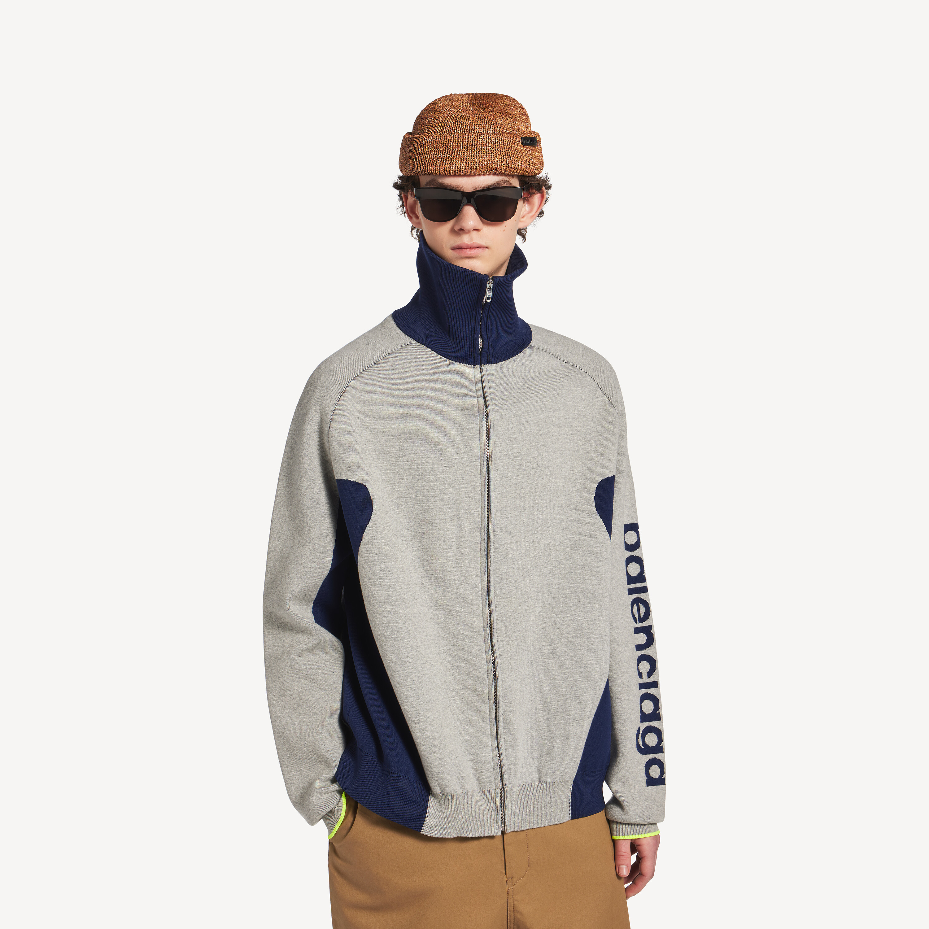 Balenciaga bodies knitted zip-up cardigan