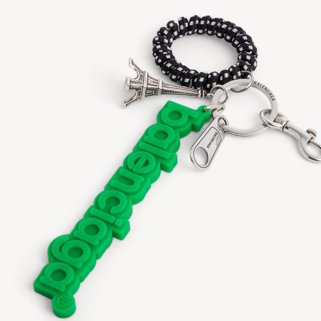 Men's Balenciaga Logo Keychain/charm in Green | Balenciaga Canada EN - Image 2