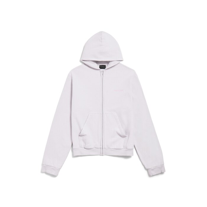 balenciaga back zip-up hoodie regular fit