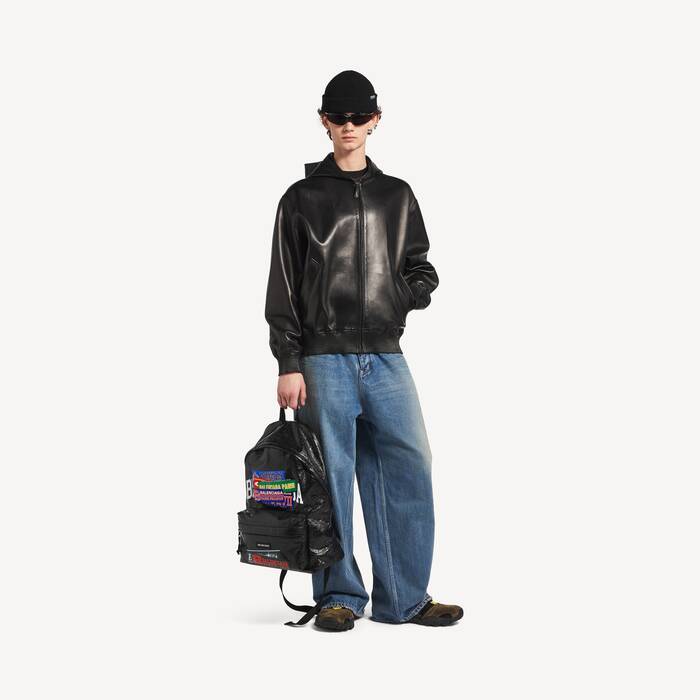 Men's Explorer Backpack in Black/multicolor - Men | Balenciaga Australia EN - Image 3