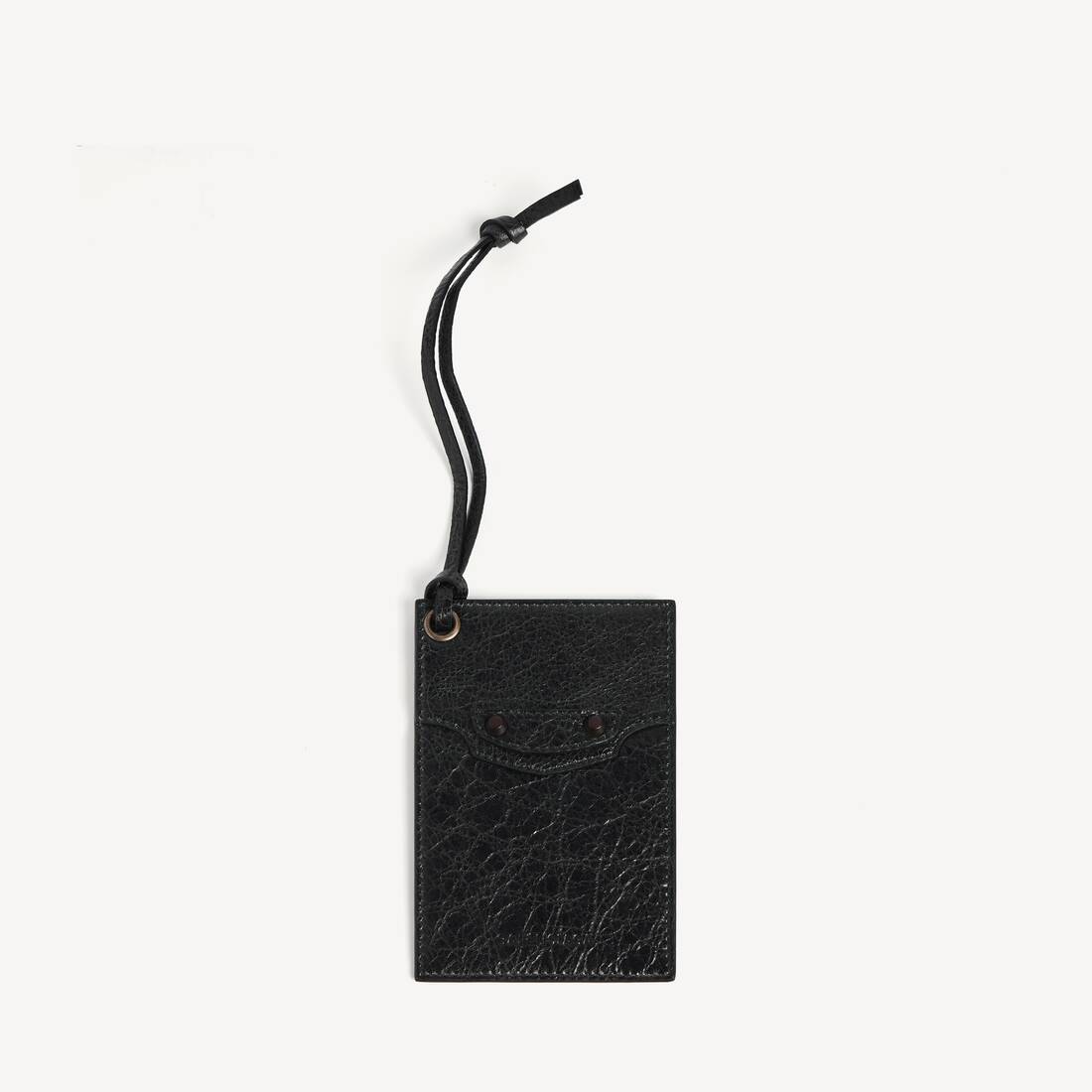 Le City Charm/keychain Card Holder in Black