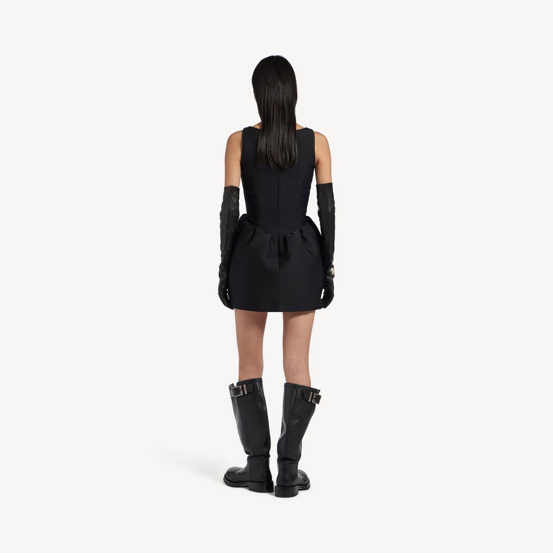 Women's Bell Dress in Black | Balenciaga Canada EN - Image 4