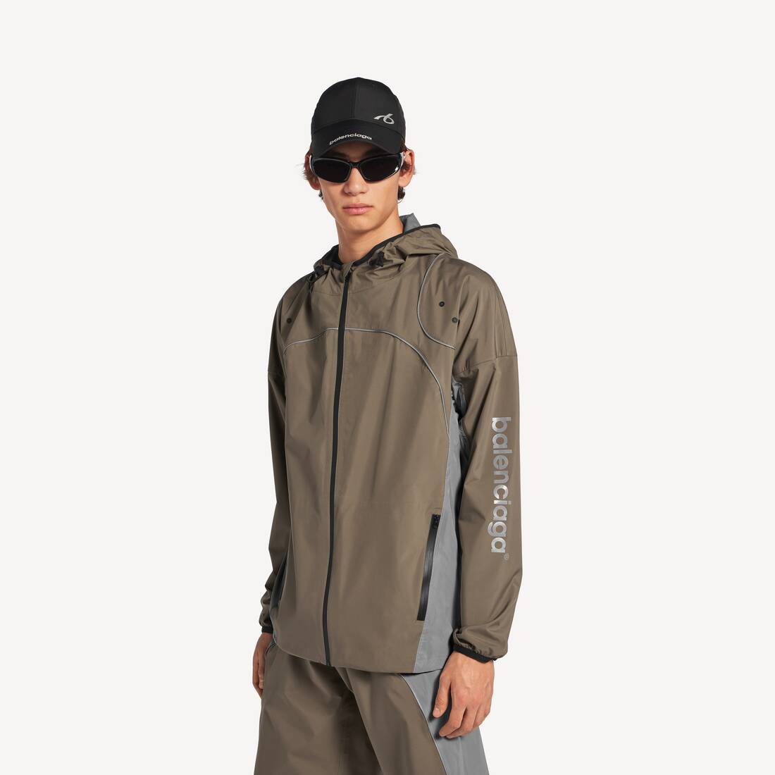 Chaqueta Con Cremallera Techwear para Hombre en Gris | Balenciaga Espa&ntilde;a ES - Image 5