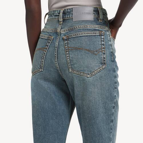 high waist slim jeans