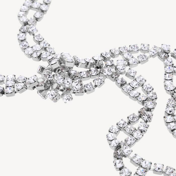 Collier Riviera  pour Femme en Argent&eacute; Brillant - Femme | Balenciaga France FR - Image 3