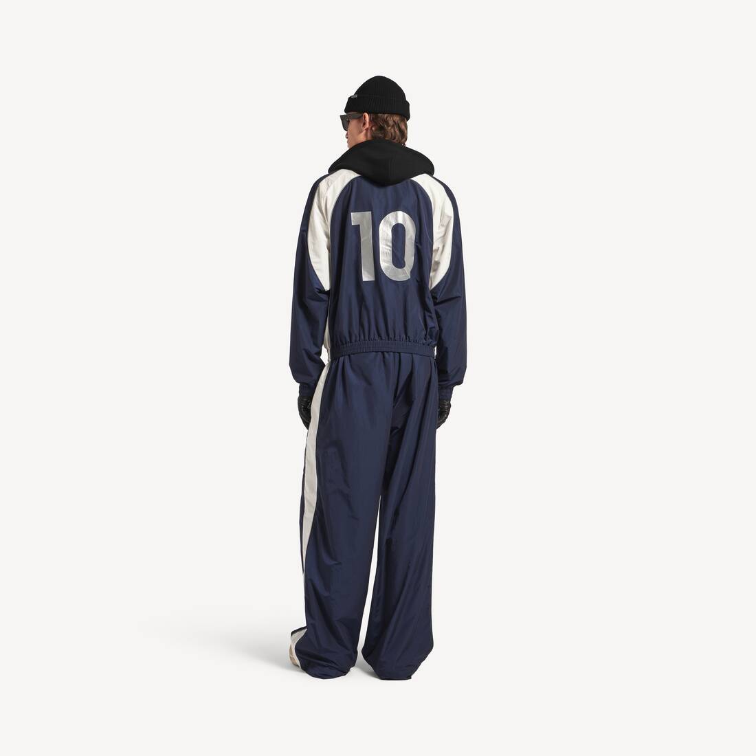 Men's Soccer Tracksuit Pants in Marine Blue | Balenciaga United Kingdom EN - Image 4
