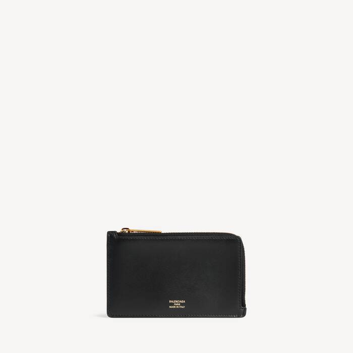 Porte-cartes Et Monnaie Long Envelope pour Femme en Noir - Femme | Balenciaga France FR - Image 1