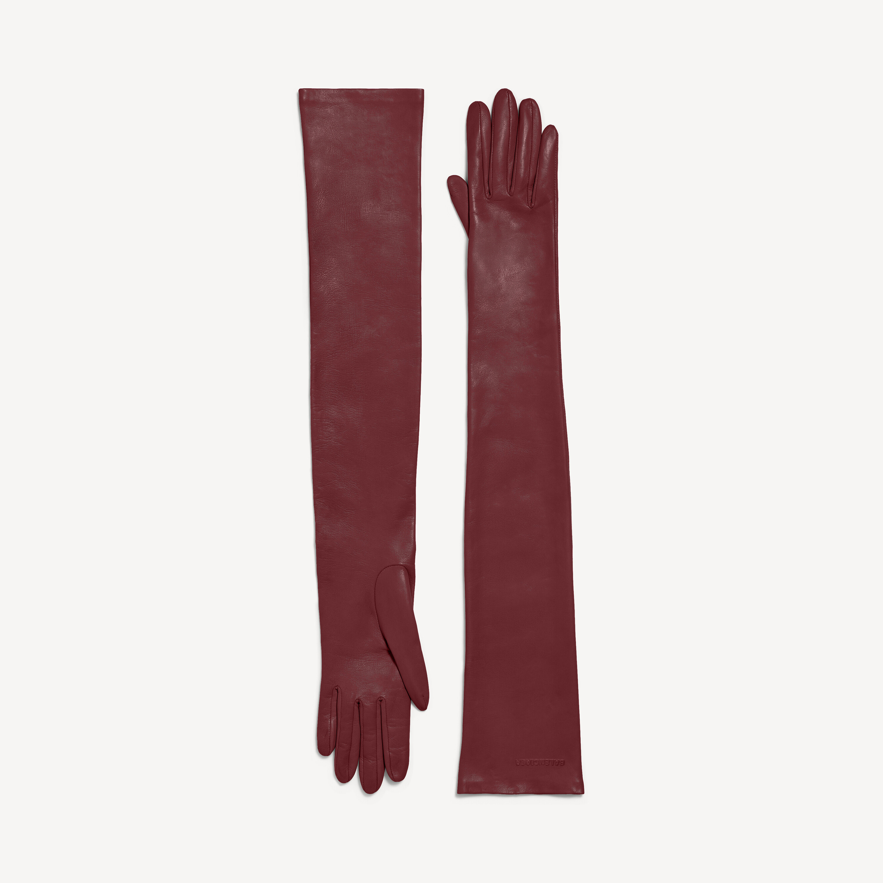Women's Long Gloves in Burgundy