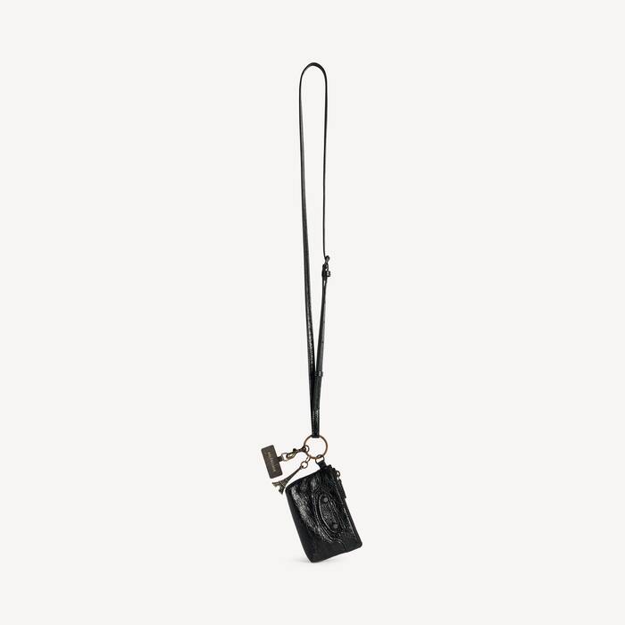 Women's Le City Phone Strap With Pouch in Black - Women | Balenciaga United Kingdom EN - Image 1