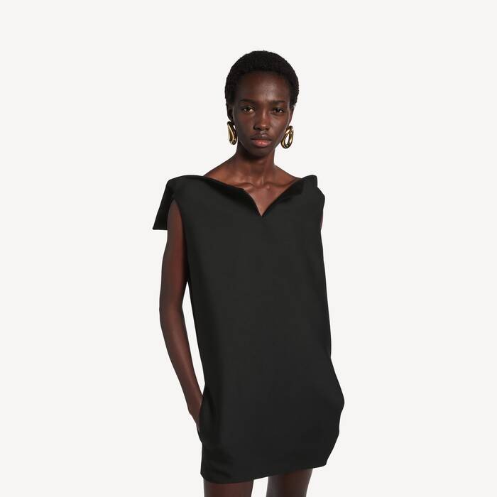 Robe Vareuse pour Femme en Noir - Femme | Balenciaga Belgique FR - Image 3