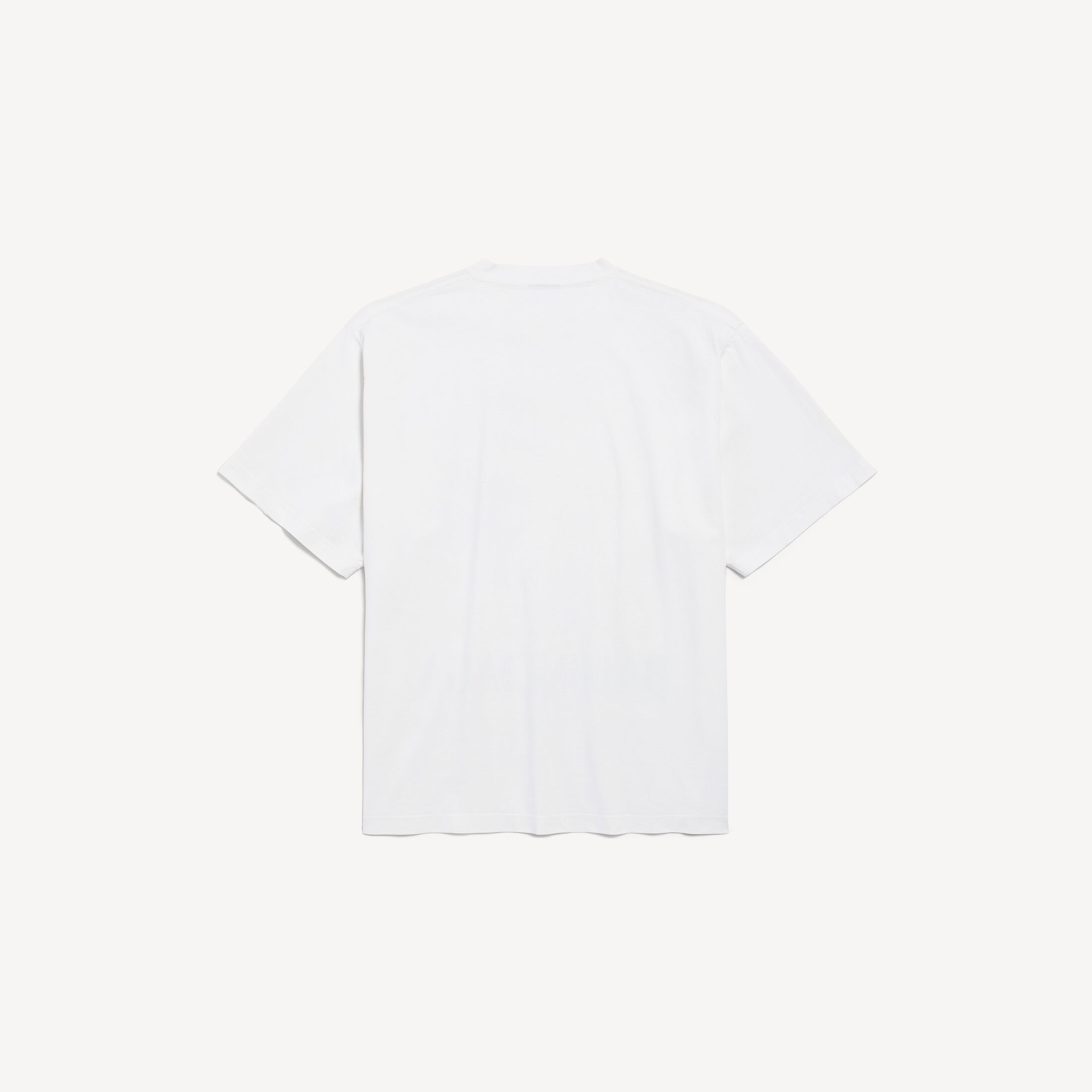 발렌시아가 남성 더 윈도우 미디엄 핏 티셔츠 (화이트) 764235TUV079000