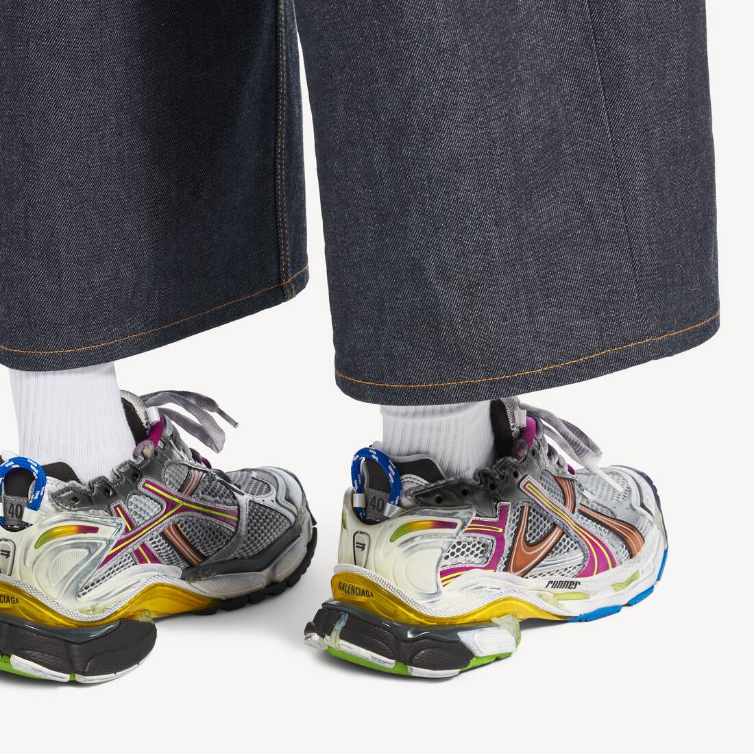 Men's Runner Trainers in Multicolor | Balenciaga United Kingdom EN - Image 8