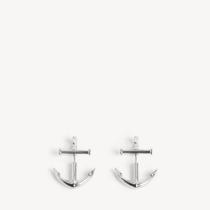Anchor Ohrringe in Silber | Balenciaga Deutschland DE - Image 1