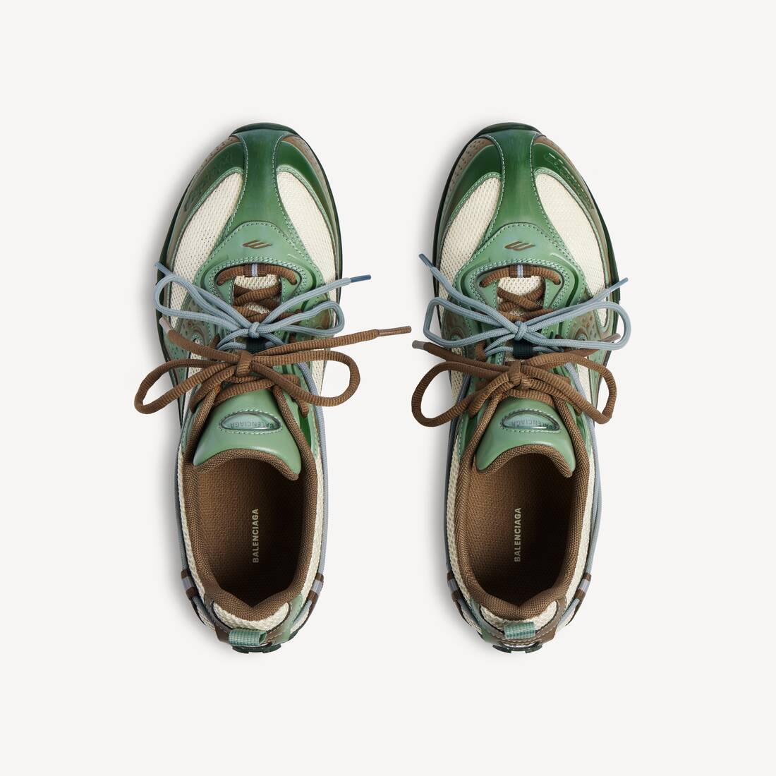 Men's Radar Gradient Lines Sneaker in Beige/green/grey/brown | Balenciaga Republic Of Korea EN - Image 4