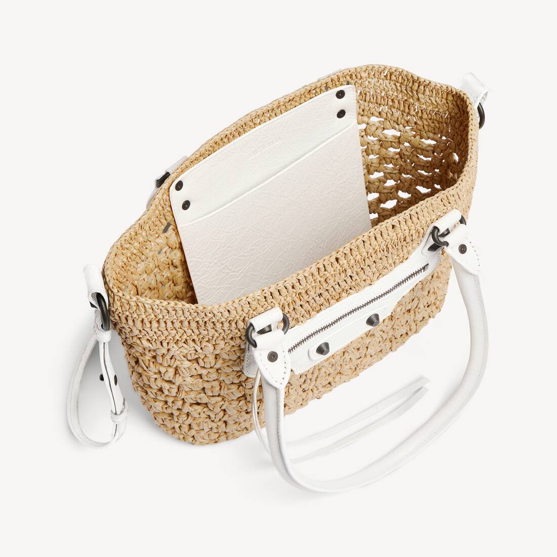Women's Le City Basket Small in Natural/optic White | Balenciaga Greece EN - Image 5